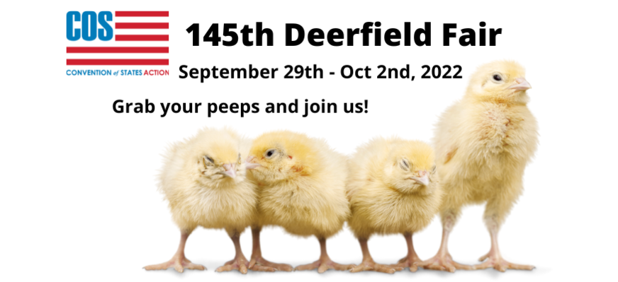 Come visit us at the Deerfield Fair, September 29–October 2 - COSAction